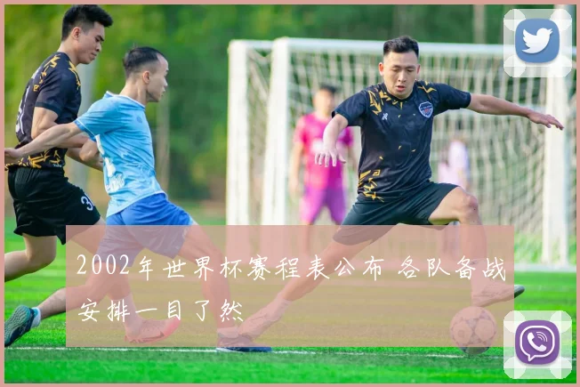 2002年世界杯赛程表公布 各队备战安排一目了然